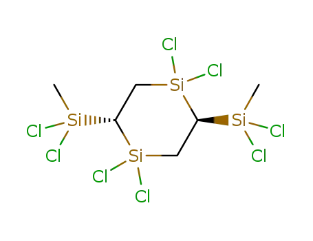 trans-1,1,4,4-tetrachloro-2,5-bis-(methyldichlorosilyl)-1,4-disilacyclohexane
