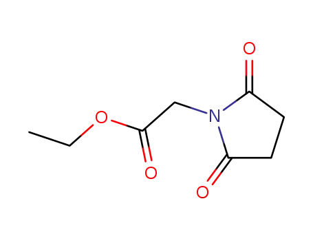 Molecular Structure of 14181-05-6 (ethyl (2,5-dioxopyrrolidin-1-yl)acetate)