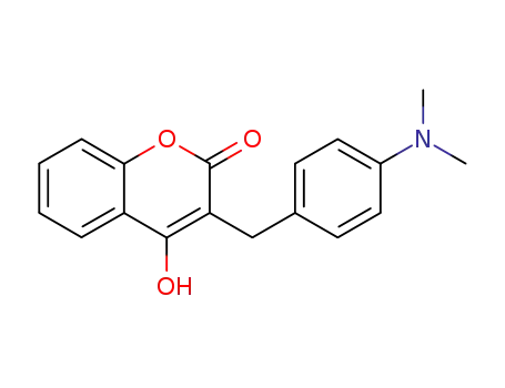 2H-1-Benzopyran-2-one,
3-[[4-(dimethylamino)phenyl]methyl]-4-hydroxy-