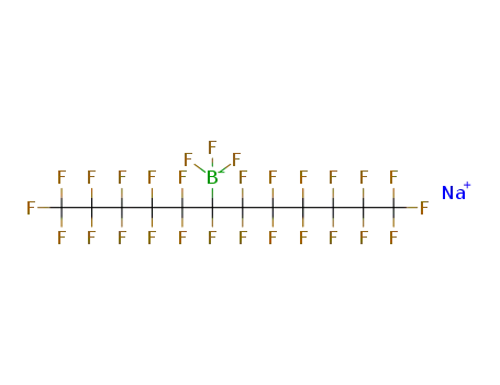 Molecular Structure of 1516885-25-8 (C<sub>12</sub>BF<sub>28</sub><sup>(1-)</sup>*Na<sup>(1+)</sup>)
