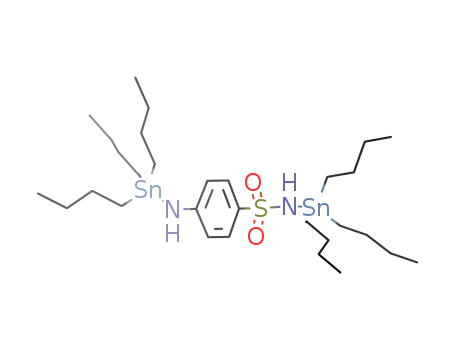 Molecular Structure of 206437-65-2 ((C<sub>4</sub>H<sub>9</sub>)3SnNHC<sub>6</sub>H<sub>4</sub>SO<sub>2</sub>NHSn(C<sub>4</sub>H<sub>9</sub>)3)