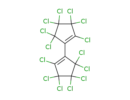 Molecular Structure of 27396-27-6 (tetradecachloro-[1,1']bicyclopent-1-enyl)