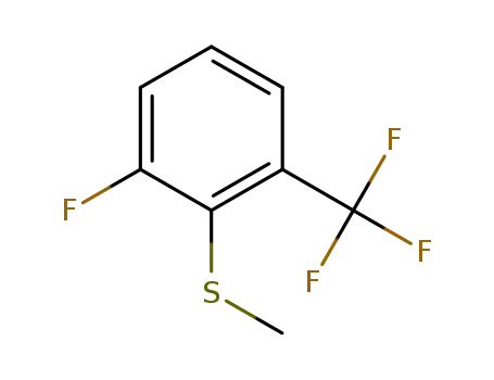 Molecular Structure of 709644-60-0 (2-fluoro-6-trifluoromethyl-methylsulfanylbenzene)