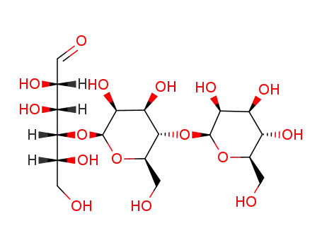 Molecular Structure of 28173-52-6 (O-beta-D-Mannopyranosyl-(1-4)-O-beta-D-mannopyranosyl-(1-4)-D-mannose)