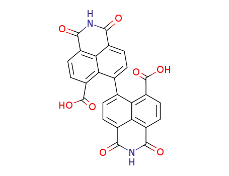 Molecular Structure of 52534-87-9 (1,3,1',3'-Tetraoxo-2,3,2',3'-tetrahydro-1H,1'H-[6,6']bi[benzo[de]isoquinolinyl]-7,7'-dicarboxylic acid)