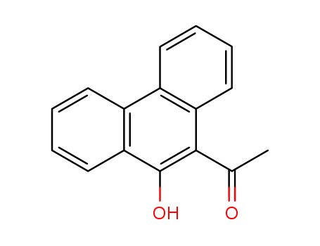 Molecular Structure of 28178-99-6 (Ethanone, 1-(10-hydroxy-9-phenanthrenyl)-)