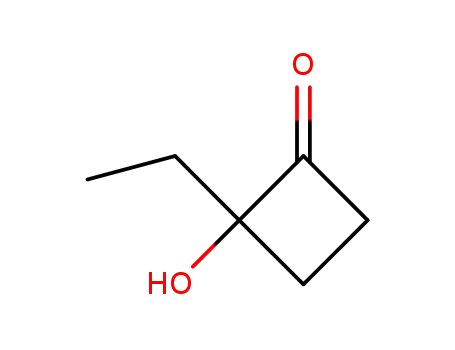 Molecular Structure of 58016-10-7 (2-ethyl-2-hydroxy-cyclobutanone)