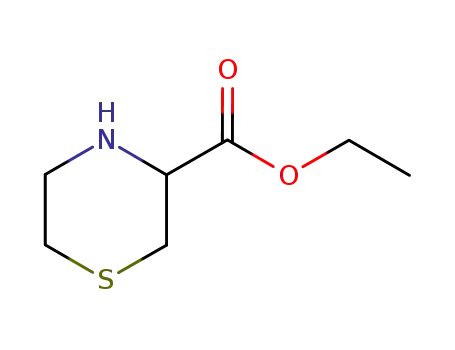 Molecular Structure of 58729-31-0 (ETHYL THIOMORPHOLINE-3-CARBOXYLATE)