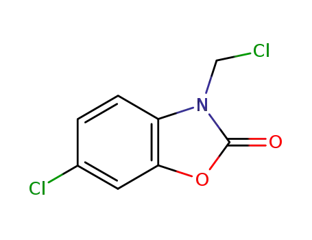 Molecular Structure of 40507-94-6 (6-Chloro-3-(chloromethyl)benzoxazol-2(3H)-one)