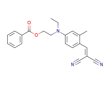 Molecular Structure of 6684-20-4 (2-[[4-(2,2-dicyanovinyl)-3-methylphenyl]ethylamino]ethyl benzoate)