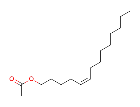 Molecular Structure of 35153-13-0 (5-Tetradecen-1-ol,1-acetate, (5Z)-)