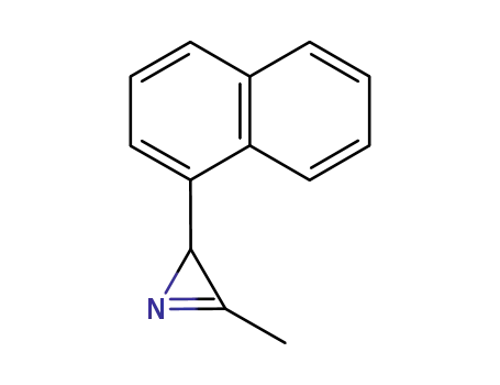 Molecular Structure of 88235-59-0 (2H-Azirine, 3-methyl-2-(1-naphthalenyl)-)