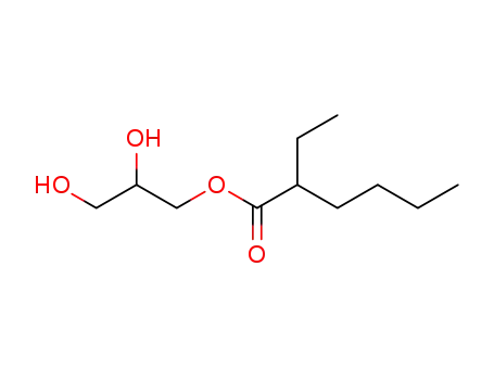 Molecular Structure of 66725-62-0 (2,3-dihydroxypropyl 2-ethylhexanoate)
