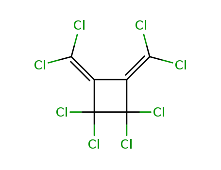 Molecular Structure of 1680-65-5 (Cyclobutane, 1,1,2,2-tetrachloro-3,4-bis(dichloromethylene)-)