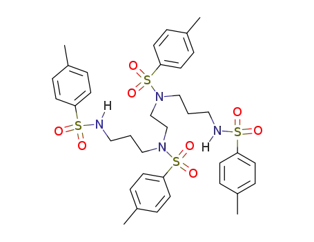 Molecular Structure of 74676-47-4 (N,N',N'',N'''-tetratosyl-1,10-diamino-4,7-diazadecane)