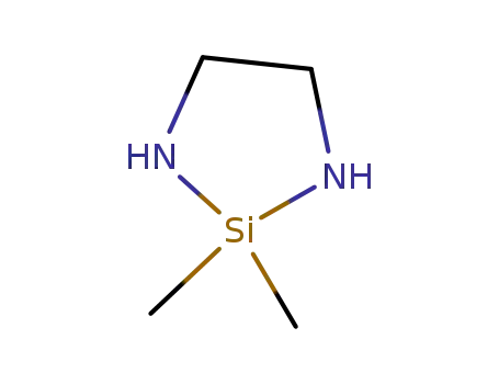 Molecular Structure of 4134-81-0 (2,2-Dimethyl-2-sila-imidazolidin)