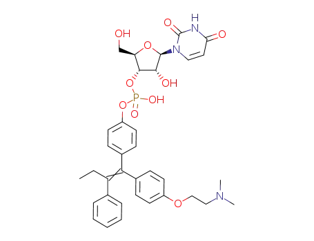 Molecular Structure of 1361392-98-4 (uridine 3'-(4-hydroxytamoxifen phosphate))