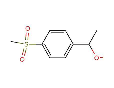 Molecular Structure of 25888-99-7 (1-(4-(methylsulfonyl)phenyl)ethan-1-ol)