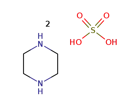 Molecular Structure of 71607-28-8 (Dipiperazinium sulphate)