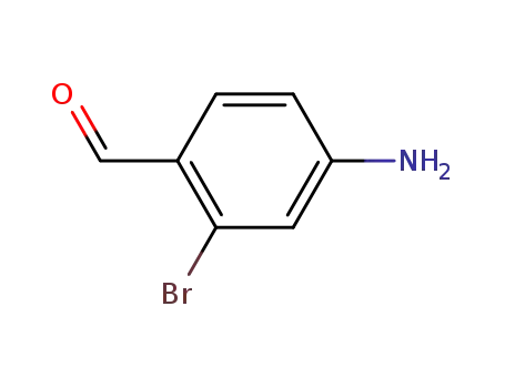Molecular Structure of 655248-57-0 (4-aMino-2-broMobenzaldehyde)