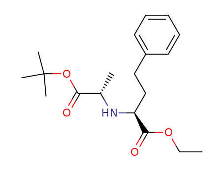 Molecular Structure of 80828-38-2 (N-<(S)-1-(ethoxycarbonyl)-3-phenylpropyl>-L-alanine tert-butylester)