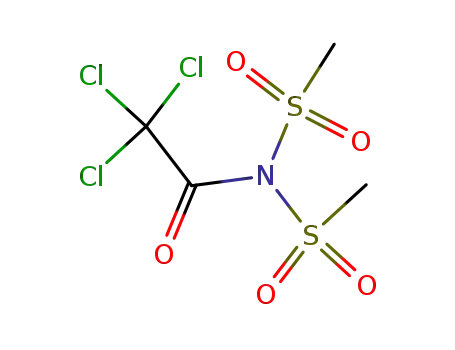 Molecular Structure of 120622-89-1 (N-Trichloracetyl-dimesylamin)