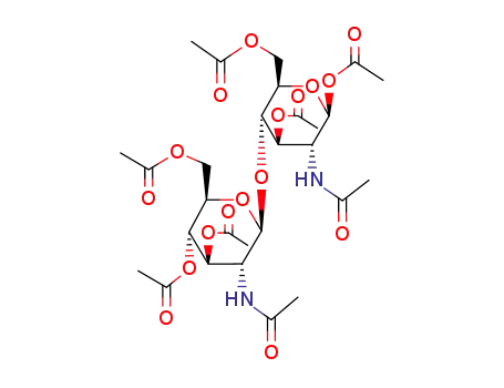 Molecular Structure of 117467-63-7 (chitobiose octaacetate)