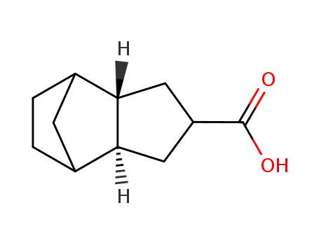Molecular Structure of 34562-02-2 ((2alpha,3aalpha,4beta,7beta,7abeta)-octahydro-4,7-methano-1H-indene-2-carboxylic acid)
