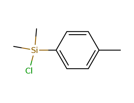 Molecular Structure of 17881-63-9 (Silane, chlorodimethyl(4-methylphenyl)-)