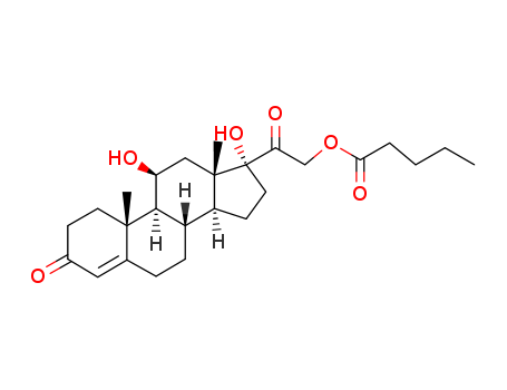 Pregn-4-ene-3,20-dione,11,17-dihydroxy-21-[(1-oxopentyl)oxy]-, (11b)-