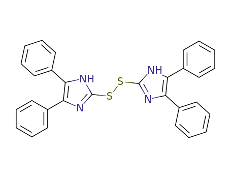 Molecular Structure of 16116-44-2 (bis-(4,5-diphenyl-2-imidazolyl)disulfide)