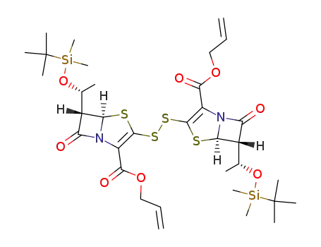 Molecular Structure of 143364-60-7 (C<sub>34</sub>H<sub>52</sub>N<sub>2</sub>O<sub>8</sub>S<sub>4</sub>Si<sub>2</sub>)