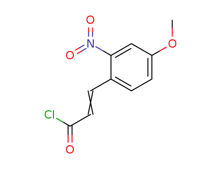 Molecular Structure of 1416226-15-7 (3-(2-nitro-4-methoxyphenyl)acrylic acid chloride)