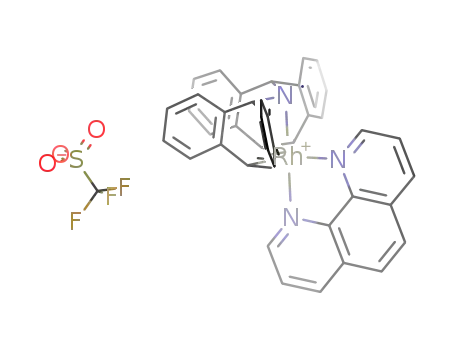 (bis(benzo[a,d]cycloheptenyl)aminyl)(phenanthroline)rhodium(I) triflate