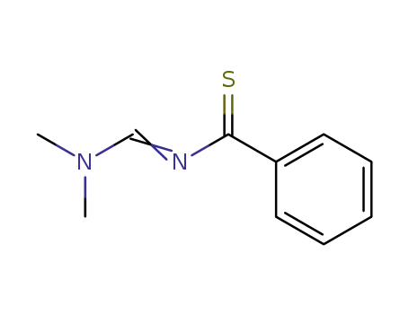 Molecular Structure of 102254-70-6 (Benzenecarbothioamide, N-[(dimethylamino)methylene]-, (E)- (9CI))