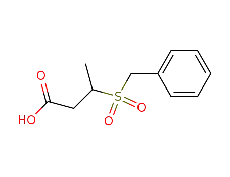 Molecular Structure of 802984-43-6 (3-phenylmethanesulfonyl-butyric acid)