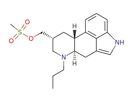 Molecular Structure of 72821-83-1 (6-Propylergoline-8beta-methyl methanesulphonate)