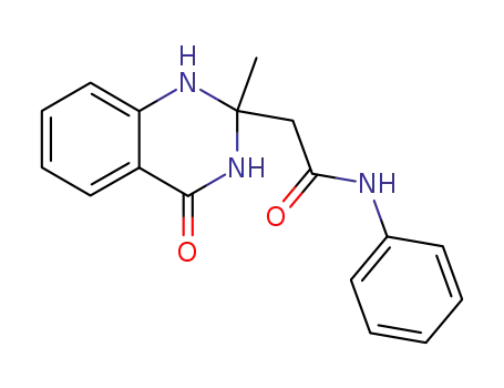 Molecular Structure of 81038-81-5 (2-methyl-2-(N-phenylcarbamoyl)methyl-1,2,3,4-tetrahydroquinazolin-4-one)