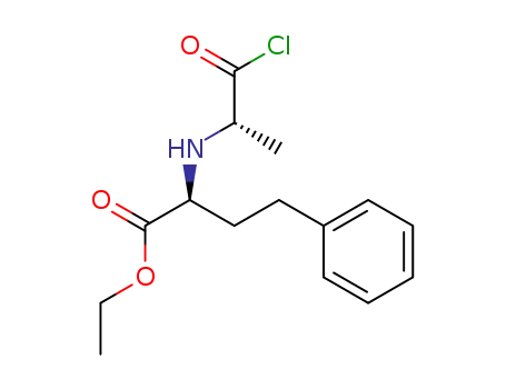 N-[1-(S)-ethoxycarbonyl-3-phenylpropyl]-L-alanine acid chloride