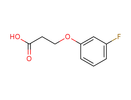 Molecular Structure of 133077-42-6 (3-(3-FLUORO-PHENOXY)-PROPIONIC ACID)