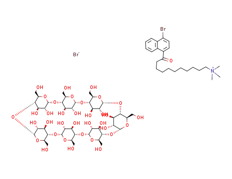 Molecular Structure of 80822-21-5 (C<sub>42</sub>H<sub>70</sub>O<sub>35</sub>*C<sub>24</sub>H<sub>35</sub>BrNO<sup>(1+)</sup>*Br<sup>(1-)</sup>)
