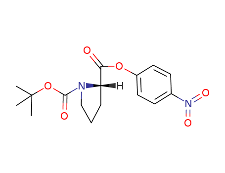 1,2-Pyrrolidinedicarboxylicacid, 1-(1,1-dimethylethyl) 2-(4-nitrophenyl) ester, (2S)- cas  28310-65-8