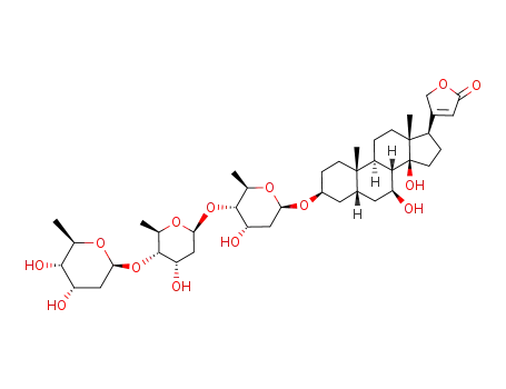 Molecular Structure of 18810-27-0 (7-hydroxydigitoxin)
