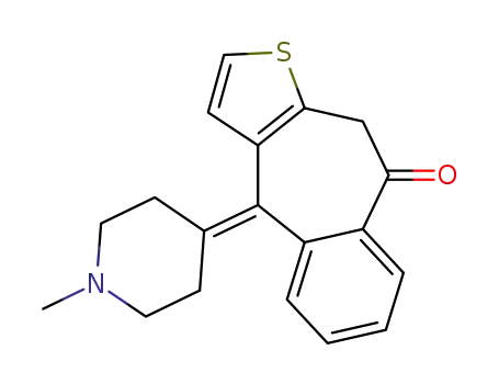 Molecular Structure of 34580-09-1 (9-Oxo Ketotifen)