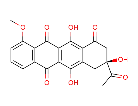 1,6,11(2H)-Naphthacenetrione,
3-acetyl-3,4-dihydro-3,5,12-trihydroxy-10-methoxy-, (S)-