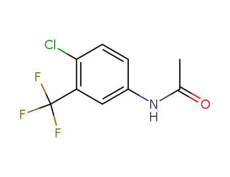 Molecular Structure of 348-90-3 (N-[4-chloro-3-(trifluoromethyl)phenyl]acetamide)