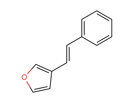 Molecular Structure of 114078-26-1 (Furan, 3-[(1E)-2-phenylethenyl]-)