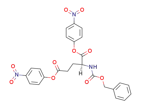 Molecular Structure of 49761-26-4 (L-Glutamic acid, N-[(phenylmethoxy)carbonyl]-, bis(4-nitrophenyl) ester)