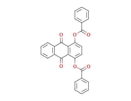 Molecular Structure of 33266-08-9 (1,4-dibenzoyloxy-9,10-anthraquinone)
