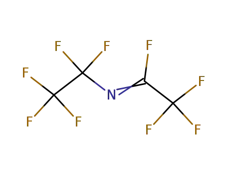 Molecular Structure of 380-66-5 (Ethanimidoyl fluoride, 2,2,2-trifluoro-N-(pentafluoroethyl)-)